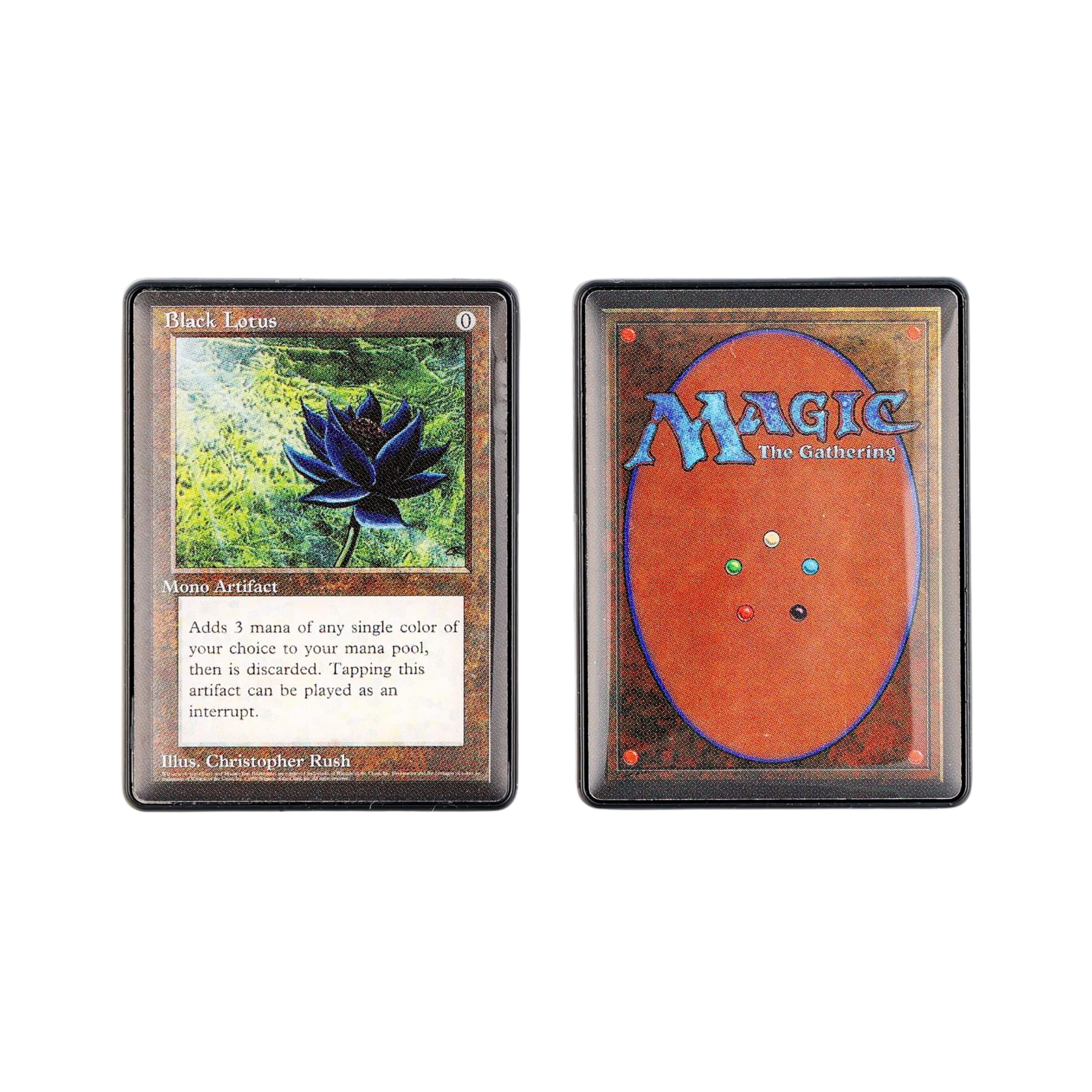 Magic: The Gathering Black Lotus Card Enamel Pin Set 2pcs